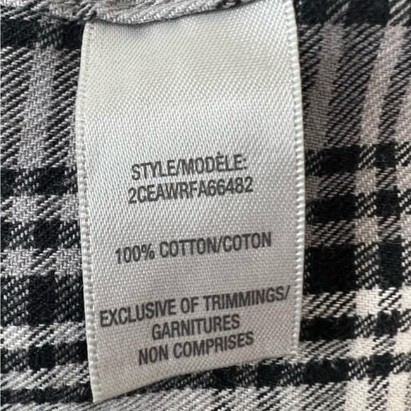 WindRiver Black & Grey Plaid Button Down Shirt Size 2X - Picture 7 of 8